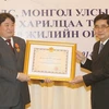 Kỷ niệm 60 năm ngày thiết lập quan hệ ngoại giao Việt Nam-Mông Cổ