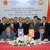 Việt-Lào thúc đẩy hợp tác trong lĩnh vực pháp luật và tư pháp