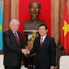 Chủ tịch nước Trương Tấn Sang tiếp Chủ tịch Hạ viện Kazakhstan