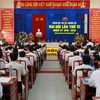  Toàn cảnh Đại hội Đảng bộ thị xã Thuận An, Bình Dương. (Ảnh: Dương Chí Tưởng/TTXVN)