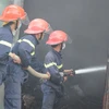 Cháy lớn tại công trường thi công tổ hợp chung cư Mường Thanh