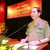 Bộ trưởng Bộ Công an Trần Đại Quang phát biểu. (Ảnh: Doãn Tấn/TTXVN)