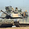 Xe bọc thép M1A2 của quân đội Mỹ tham gia cuộc tập trận chung Mỹ-Hàn. (Nguồn: AFP/TTXVN)