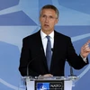 Tổng thư ký NATO Jens Stoltenberg tại cuộc họp báo trước Hội nghị bộ trưởng quốc phòng NATO ở Brussels, Bỉ ngày 24/6. (Nguồn: AFP/TTXVN)