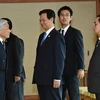 Thủ tướng Nguyễn Tấn Dũng hội kiến với Nhật Hoàng cùng lãnh đạo các nước Mekong. (Nguồn: TTXVN)