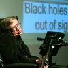 Giáo sư Stephen Hawking trong giờ giảng tại Viện nghiên cứu khoa học Bloomfield ở Jerusalem ngày 10/12/2006. (Nguồn: AFP/TTXVN)