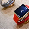 Đồng hồ thông minh Apple Watch được giới thiệu trong cuộc họp báo tại San Francisco, bang California ngày 9/3. (Nguồn: Kyodo/TTXVN)
