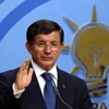 Thủ tướng Thổ Nhĩ Kỳ Ahmet Davutoglu tại cuộc họp báo ở Ankara ngày 17/8. (Nguồn: AFP/TTXVN)