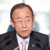 Tổng thư ký LHQ Ban Ki-moon trong một cuộc họp báo ở Geneva, Thụy Sĩ ngày 15/6. (Nguồn: THX/TTXVN)