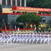 Lễ míttinh, diễu binh, diễu hành cấp Quốc gia tại Quảng trường Ba Đình. (Ảnh: TTXVN)