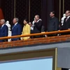 Các nhà lãnh đạo các nước trên thế giới dự lễ kỷ niệm ở thủ đô Bắc Kinh ngày 3/9. (Nguồn: AFP/TTXVN)
