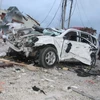 Hiện trường một vụ đánh bom liều chết ở Mogadishu. (Nguồn: THX/TTXVN)