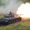Xe tăng của Lực lượng phòng vệ Nhật Bản tham gia tập trận ngày 18/8. (Nguồn: AFP-TTXVN)
