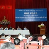 Chủ tịch nước Trương Tấn Sang phát biểu tại Hội thảo. (Ảnh: Thanh Vũ/TTXVN)