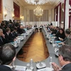 Cuộc họp Ủy ban an ninh giao thông quốc gia Pháp tại Paris ngày 19/10. (Nguồn: AFP/TTXVN)