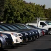 Các xe ôtô hiệu Chevrolet bày bán tại San Leandro, bang California, Mỹ ngày 15/5. (Nguồn: AFP/TTXVN)