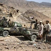 Binh sỹ Yemen làm nhiệm vụ tại khu vực Sirwah, phía tây thành phố Marib ngày 28/10. (Nguồn: AFP/TTXVN)
