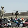 Hiện trường vụ rơi máy bay ở Wadi el-Zolmat, bán đảo Sinai ngày 1/11. (Nguồn: AFP/TTXVN)