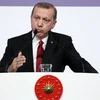 Tổng thống Thổ Nhĩ Kỳ Recep Tayyip Erdogan phát biểu tại Hội nghị thượng đỉnh G20 ở Antalya, Thổ Nhĩ Kỳ ngày 16/11. (Nguồn: AFP/TTXVN)