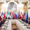 Toàn cảnh hội nghị quốc tế về cuộc xung đột ở Syria tại Vienna ngày 30/10. (Nguồn: AFP/TTXVN )
