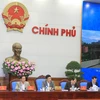 Phó Thủ tướng, Bộ trưởng Ngoại giao Phạm Bình Minh chủ trì Phiên họp lần thứ 3 của Ủy ban Quốc gia APEC 2017 để tổng kết năm 2015 và định hướng trọng tâm công tác 2016. (Ảnh: Thống Nhất/TTXVN)