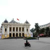 Quảng trường 19-8 trước Nhà hát Lớn Hà Nội. (Ảnh: Minh Đức/TTXVN)