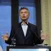 Tổng thống Argentina Mauricio Macri phát biểu trong một cuộc họp báo ở Buenos Aires ngày 12/1. (Nguồn: THX/TTXVN)