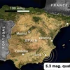 Động đất mạnh 6,6 độ Richter xảy ra tại Tây Ban Nha
