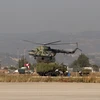 Máy bay trực thăng tại căn cứ quân sự Nga ở tỉnh Latakia ngày 16/2. (Nguồn: AFP/TTXVN)