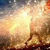 Người dân tộc Miêu tại Thái Giang, Quý Châu, Trung Quốc đốt pháo hoa kỷ niệm Lễ hội Đèn lồng ngày 22/2. (Nguồn: Sputniknews)