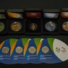 Bộ sưu tập tiền xu Olympic Rio 2016. (Nguồn: AFP/TTXVN)