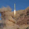 Tên lửa Qadr H (ảnh) được phóng đi từ miền bắc Iran và nhằm vào những mục tiêu ở khu vực cách nước này 1.400km về phía Đông Nam. (Nguồn: AFP/TTXVN)