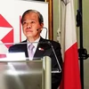 Đại sứ Cao Chính Thiện phát biểu khai mạc tại Hội thảo Thương mại Việt Nam-Malta. (Ảnh: Quang Thanh/Vietnam+)