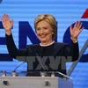 Cựu Ngoại trưởng Mỹ Hillary Clinton. (Ảnh: AFP/TTXVN)