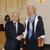 Tổng Bí thư Nguyễn Phú Trọng tiếp Tổng Giám đốc Quỹ tiền tệ Quốc tế ( IMF) Christine Largarde sang thăm và làm việc tại Việt Nam. (Ảnh :Trí Dũng/TTXVN)