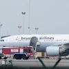 Máy bay của hãng Brussels Airlines tại sân bay Zaventem, Brussels, Bỉ ngày 22/3. (Nguồn: AFP/TTXVN)
