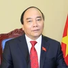 Ông Nguyễn Xuân Phúc, Ủy viên Bộ Chính trị, Thủ tướng Chính phủ trả lời phỏng vấn Thông tấn xã Việt Nam và các cơ quan báo chí. (Ảnh: Thống Nhất/TTXVN)