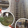 Cậu bé đã sống sót sau khi rơi cắm đầu xuống đất từ tầng 15. (Nguồn: http://shanghaiist.com)