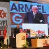 Thủ tướng Ai Cập Ahmed Nazif phát biểu tại phiên khai mạc Diễn đàn quản trị Internet năm 2009. (Nguồn: THX/TTXVN)