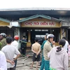 Cháy chợ Điền Hải tại Thừa Thiên-Huế, nhiều lô hàng bị thiêu rụi
