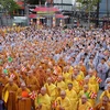 Đại lễ Phật đản PL.2560 tại Thành phố Hồ Chí Minh. (Ảnh: Thế Anh/TTXVN)