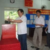 Tham gia bỏ phiếu tại Nam Đàn, Nghệ An. (Nguồn: namdan.nghean.gov.vn)