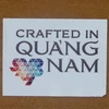 Con dấu xác thực “Crafted in Quang Nam” sẽ được gắn trên những sản phẩm được tuyển chọn. (Ảnh: Đỗ Trưởng/TTXVN)