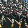 Lực lượng Vệ binh Cách mạng Hồi giáo Iran (IRGC) tại một buổi lễ diễu binh. (Nguồn: AFP/TTXVN)