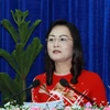Bà Lê Thị Ái Nam, Chủ tịch HĐND tỉnh Bạc Liêu. (Ảnh: Thanh Liêm/TTXVN)