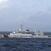 Tàu Trung Quốc ở gần vùng đảo tranh chấp trên biển Hoa Đông. (Nguồn: AP)
