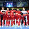 Đội tuyển Futsal Việt Nam. (Ảnh: Quang Thắng/TTXVN phát)