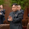 Nhà lãnh đạo Kim Jong-Un dự Hội nghị Nhân dân tối cao Triều Tiên ngày 29/6. (Nguồn: YONHAP/TTXVN)