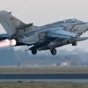 Một trong hai máy bay Tornado của Đức cất cánh từ căn cứ Jagel tới căn cứ quân sự của NATO ở Thổ Nhĩ Kỳ ngày 5/1. (Nguồn: AFP/TTXVN)