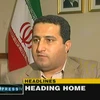 Hình ảnh từ băng video do kênh truyền hình quốc gia bằng tiếng Anh của Iran phát ngày 14/7/2010 cho thấy nhà khoa học hạt nhân Iran, Shahram Amiri đang trả lời phỏng vấn từ Khu đại diện Quyền lợi của Iran ở Washington, nơi ông tạm trú trước khi trở về nướ